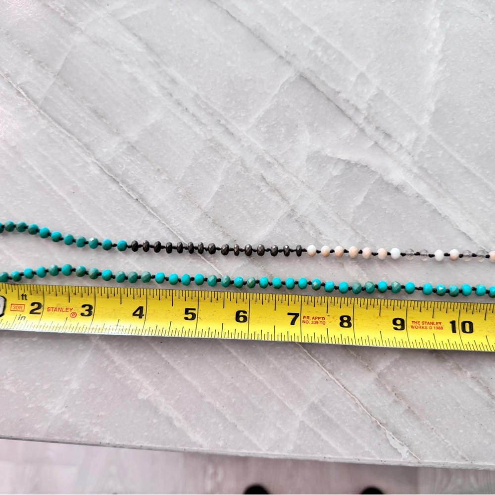 Multi Colored Beaded Neckla 30" - image 1